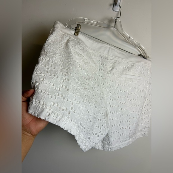 Vineyard Vines Women White Eyelet Shorts Plus 16 Old Money Country club Classic - Picture 14 of 16